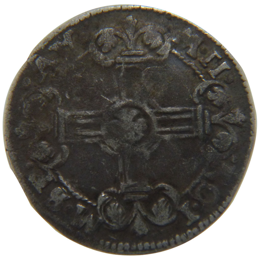 FRANCE, Double Patard, 1572, EF(40-45), Silver, 3.00