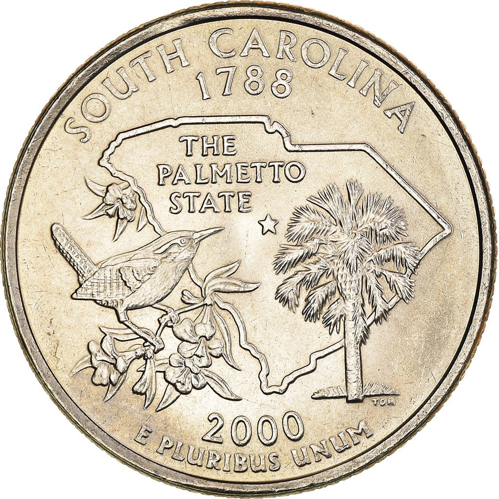Coin, United States, South Carolina 1788, Quarter, 2000, U.S. Mint