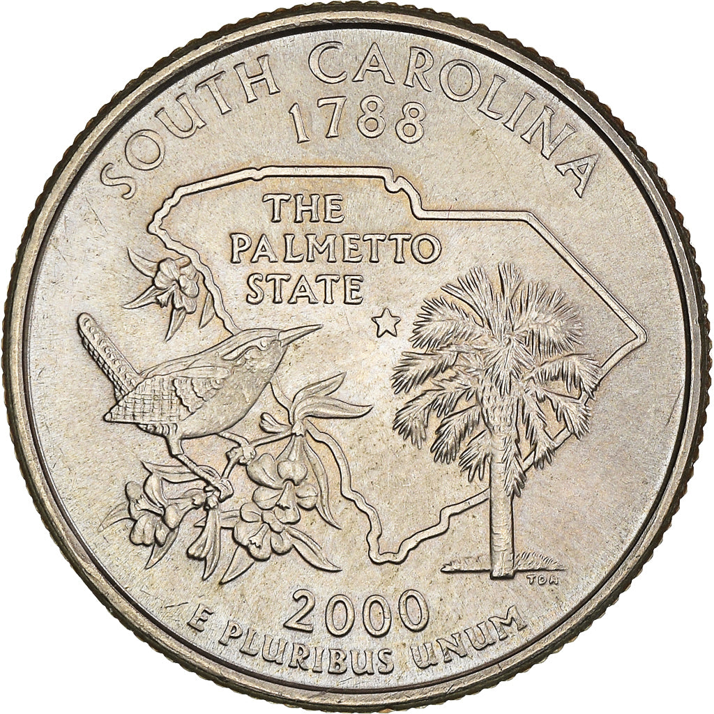 Coin, United States, South Carolina 1788, Quarter, 2000, U.S. Mint