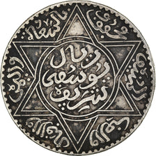 Coin, Morocco, Yusuf, Rial, 10 Dirhams, 1912/AH1331, bi-Bariz, Paris, EF(40-45)