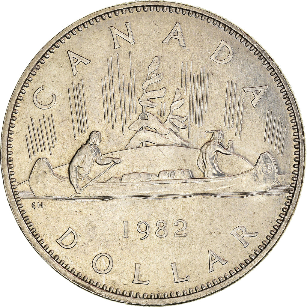 Coin, Canada, Elizabeth II, Dollar, 1982, Royal Canadian Mint, Ottawa
