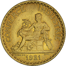 Coin, France, Chambre de commerce, Franc, 1921, Paris, AU(55-58)