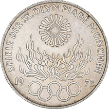 Coin, GERMANY - FEDERAL REPUBLIC, 10 Mark, 1972, Munich, AU(50-53), Silver