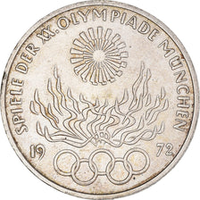 Coin, GERMANY - FEDERAL REPUBLIC, 10 Mark, 1972, Munich, AU(50-53), Silver