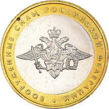 Coin, Russia, 10 Roubles, 2002, Moscow, MS(63), Bi-Metallic, KM:752