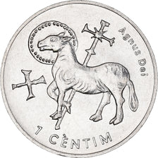 Coin, Andorra, Centim, 2002, Agnus Dei, MS(64), Aluminum, KM:178