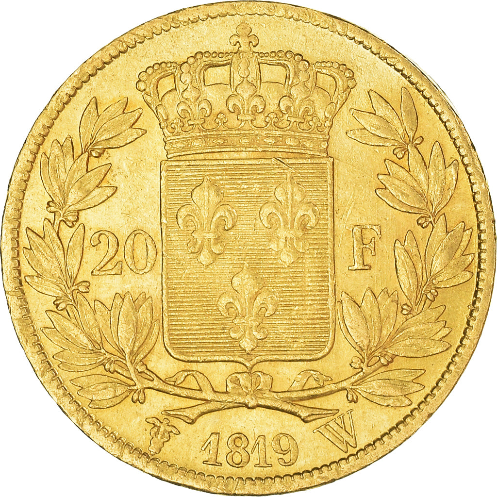 Monnaie, France, Louis XVIII, Louis XVIII, 20 Francs, 1819, Lille, TTB+, Or
