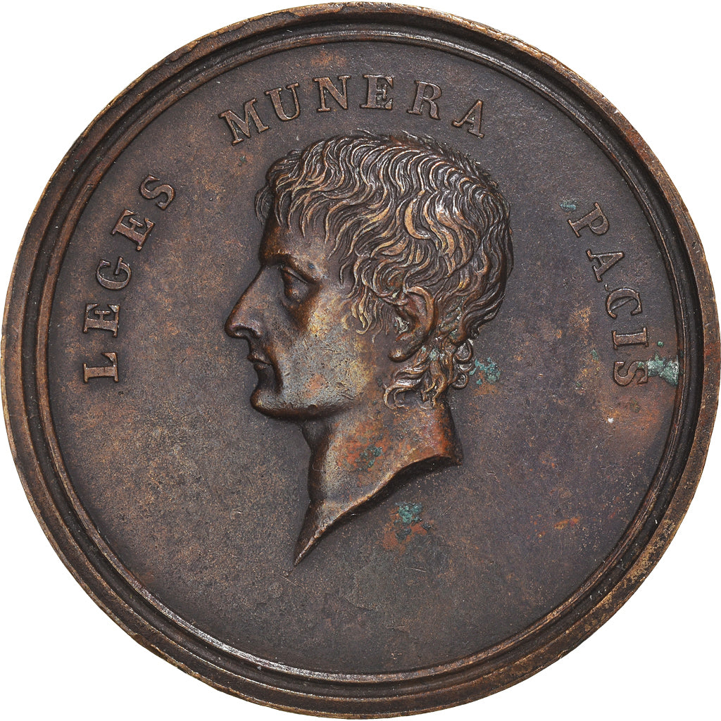 France, Medal, Napoleon Bonaparte, Constitution of the Cisalpine Republic, 1802
