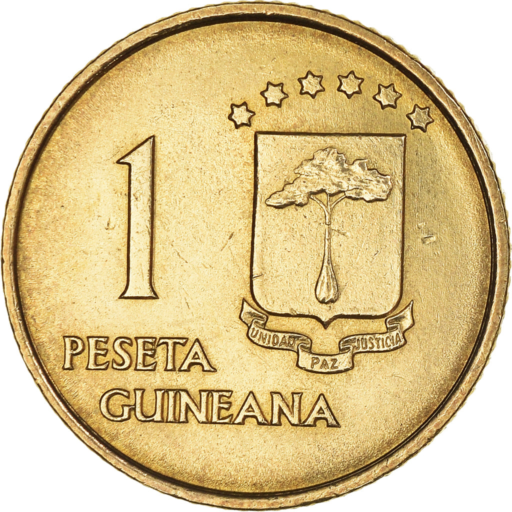 Coin, Equatorial Guinea, Peseta, 1969, MS(63), Aluminum-Bronze, KM:1