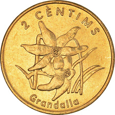 Moneta, Andorra, 2 Centims, 2002, MS(63), Mosiądz, KM:179