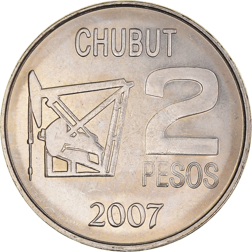 Coin, Argentina, 2 Pesos, 2007, MS(63), Copper-nickel, KM:145