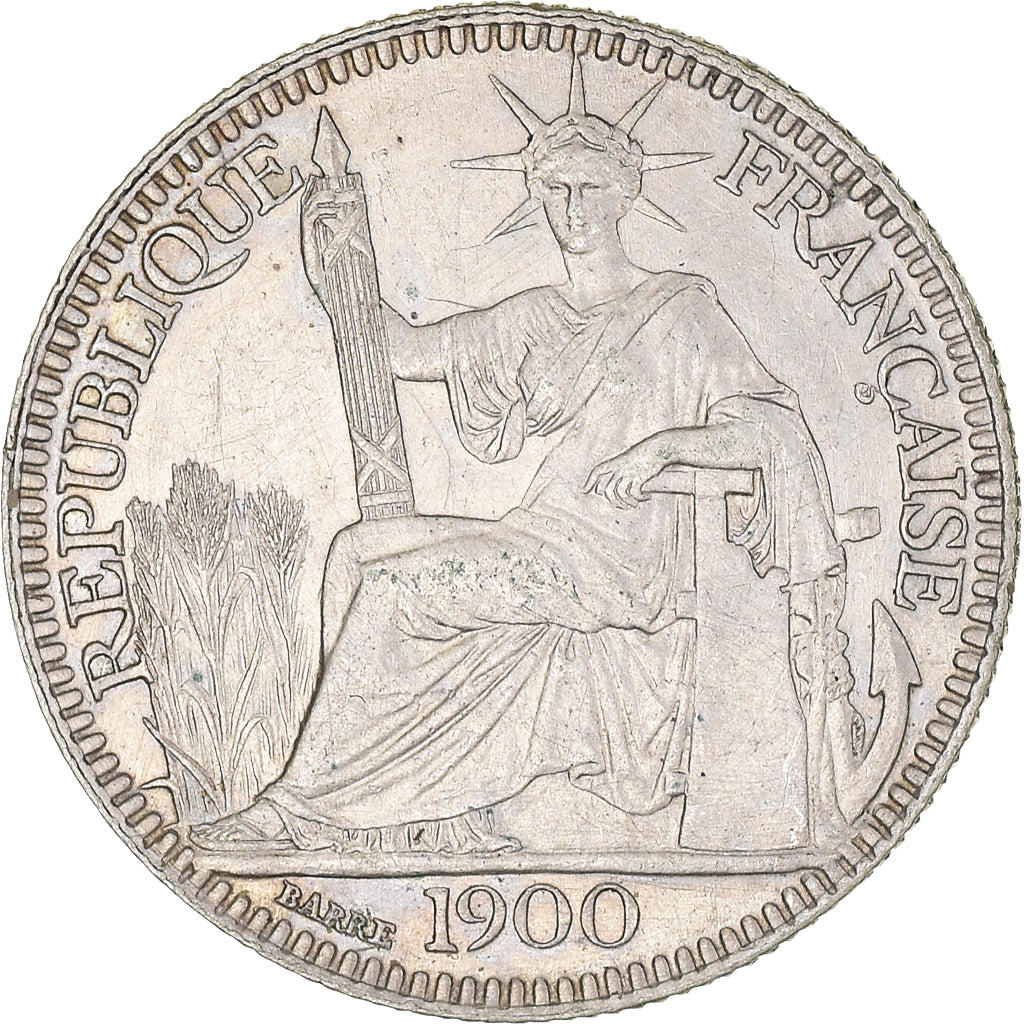Coin, FRENCH INDO-CHINA, 10 Cents, 1900, Paris, AU(55-58), Silver, KM:9