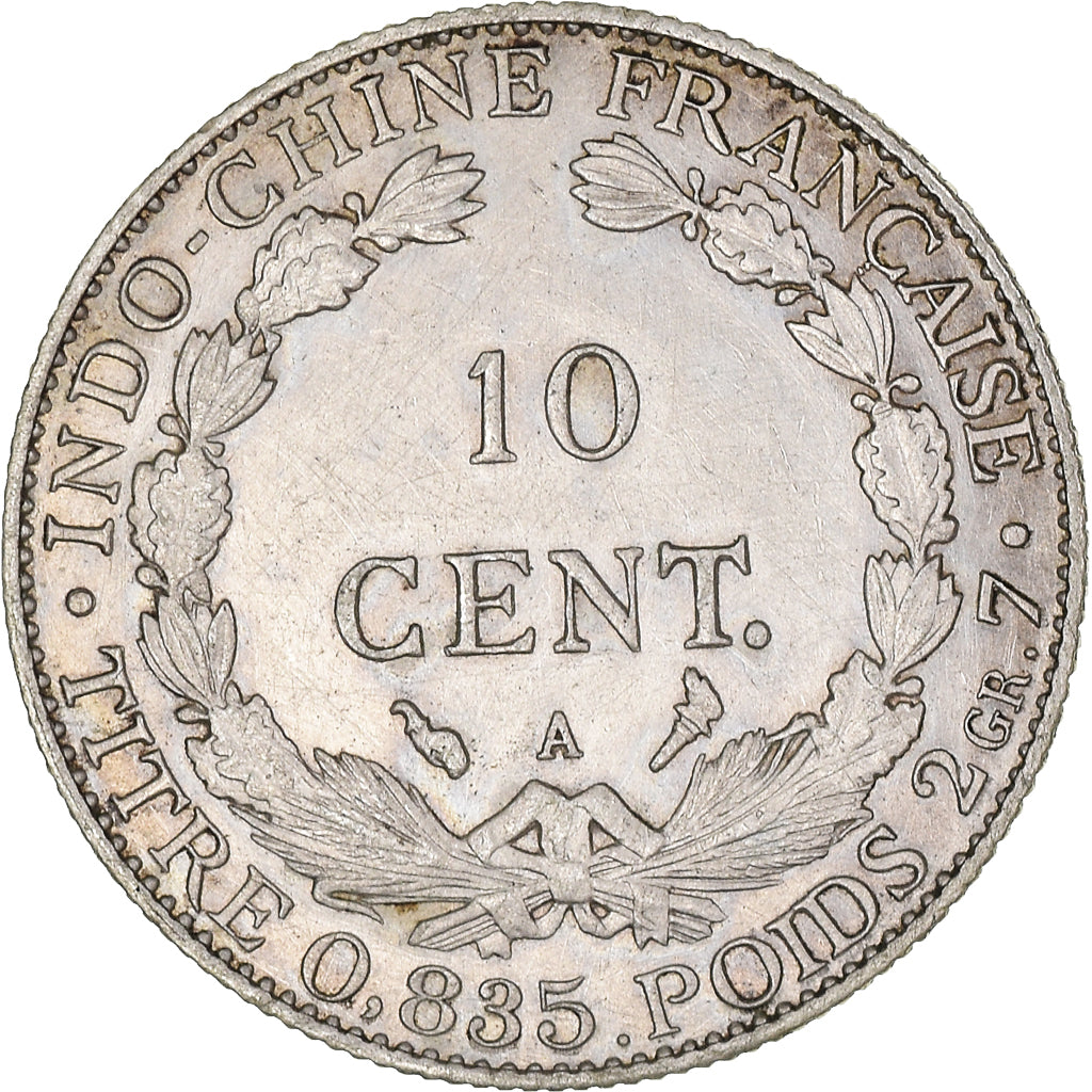 Coin, FRENCH INDO-CHINA, 10 Cents, 1900, Paris, AU(55-58), Silver, KM:9