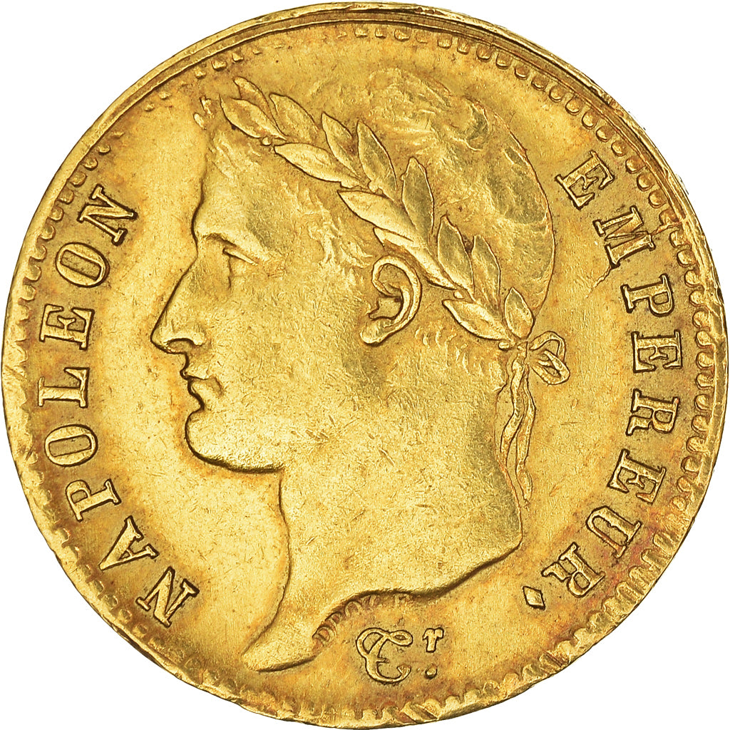 Moeda, França, Napoléon I, 20 Francs, 1811, Lille, EF(40-45), Dourado
