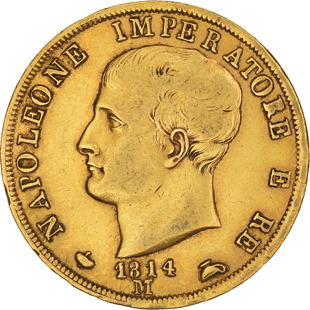 Coin, ITALIAN STATES, KINGDOM OF NAPOLEON, Napoleon I, 40 Lire, 1814, Milan