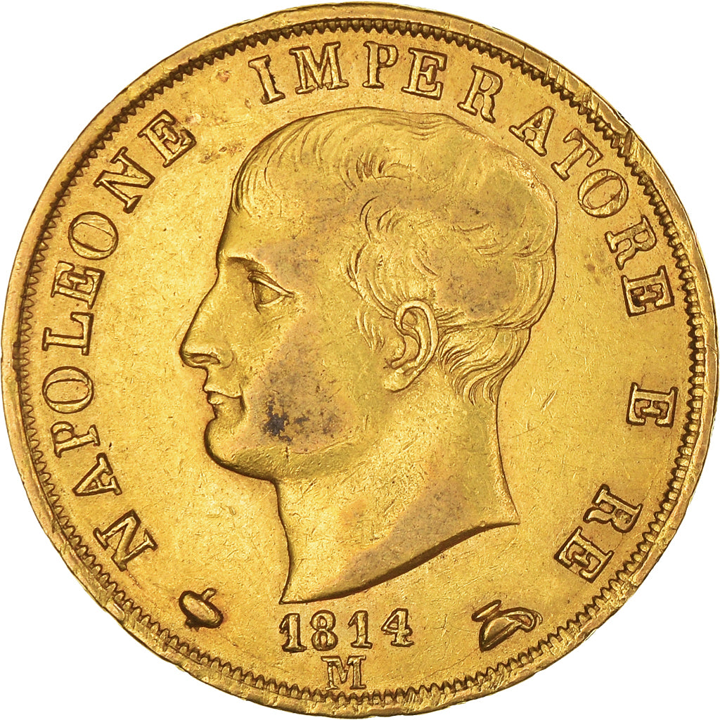 Coin, ITALIAN STATES, KINGDOM OF NAPOLEON, Napoleon I, 40 Lire, 1814, Milan