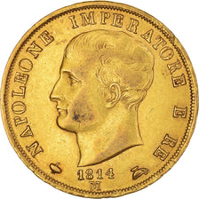 Coin, ITALIAN STATES, KINGDOM OF NAPOLEON, Napoleon I, 40 Lire, 1814, Milan
