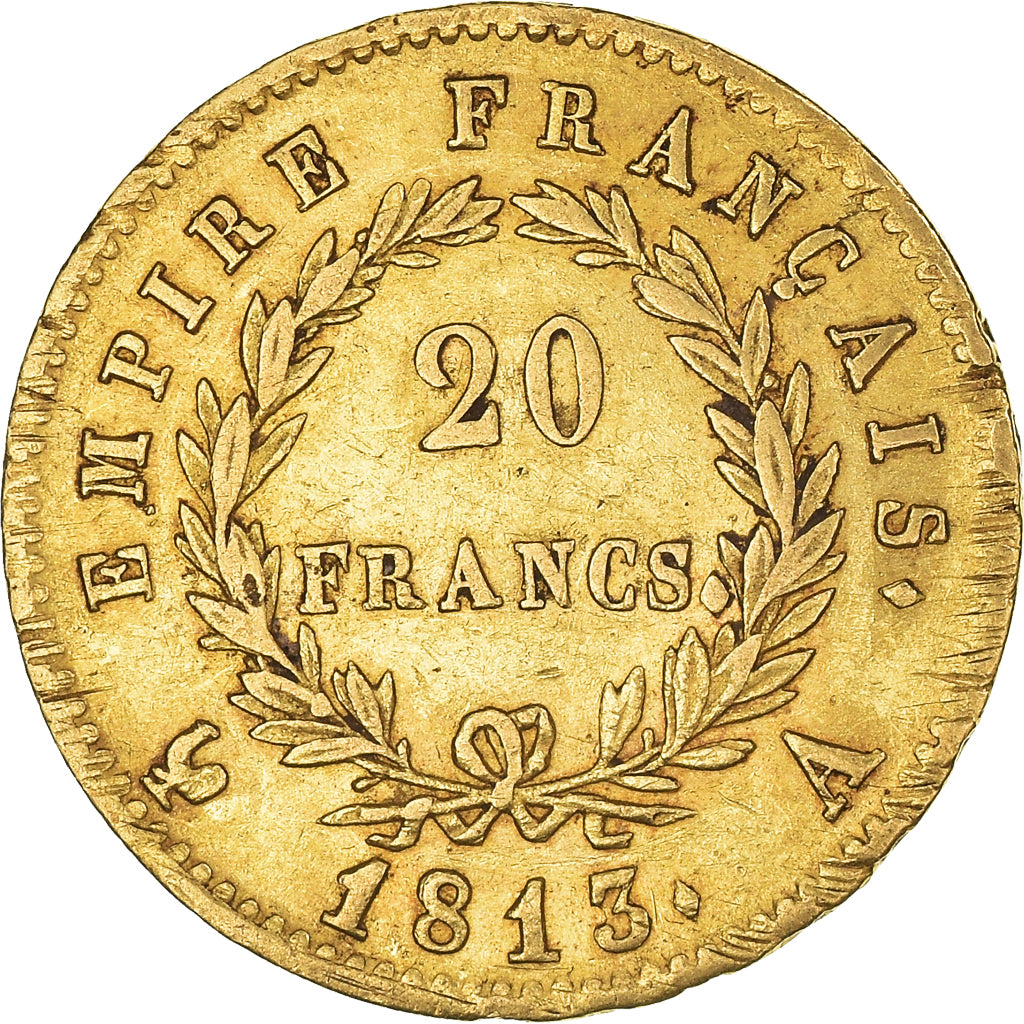 Coin, France, Napoléon I, 20 Francs, 1813, Paris, EF(40-45), Gold, KM:695.1