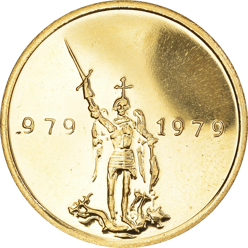 Belgium, 20 Francs, 20 Frank, Saint Michel, Brussels 1000 years, 1979