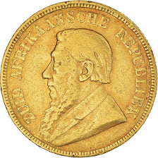 Moeda, África do Sul, Pond, Een, 1894, VF(20-25), Dourado, KM:10.2