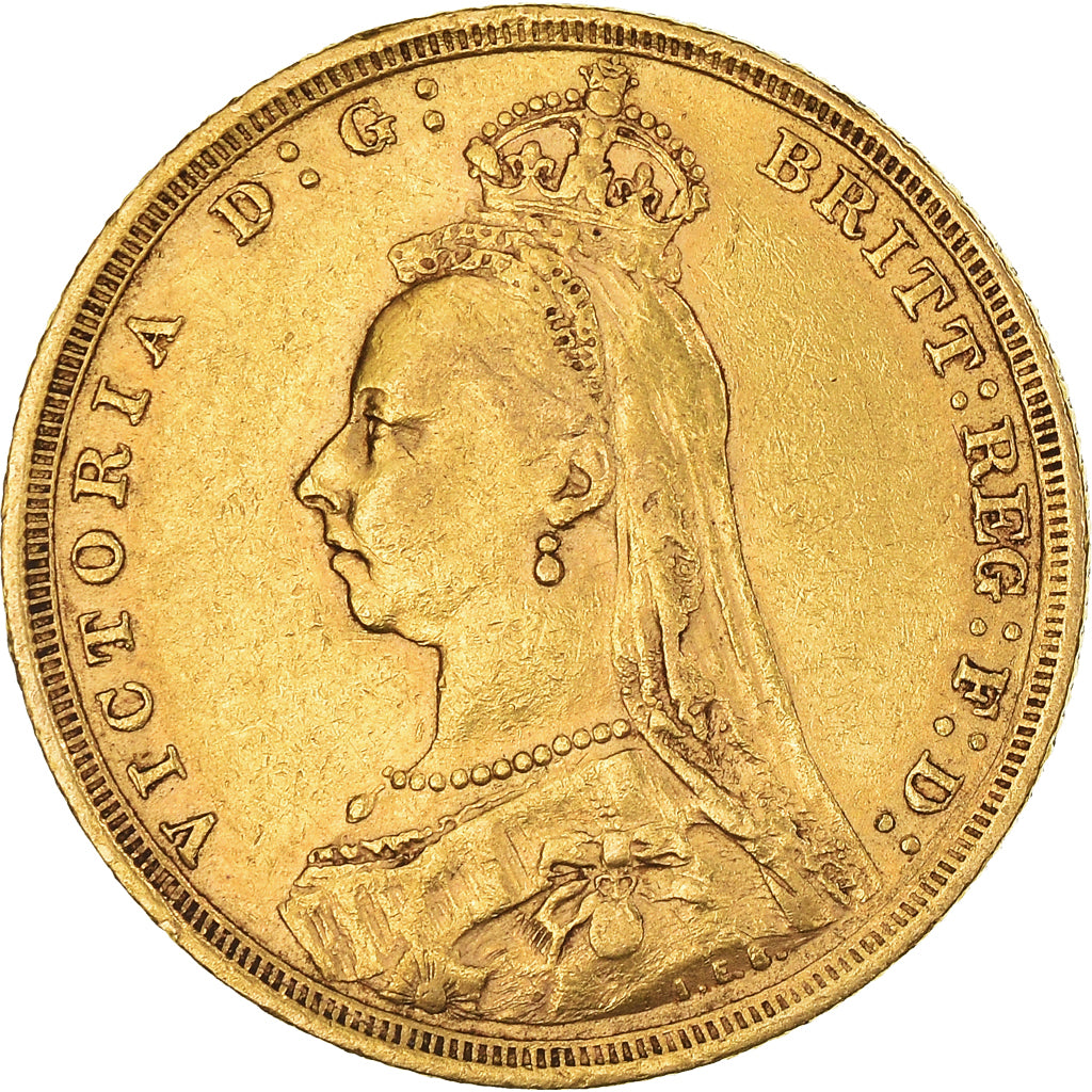 Munten, Australië, Victoria, Sovereign, 1888, Sydney, ZF+, Goud, KM:10