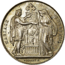 Frankreich, Medaille, Mariage Chrétien, Religions & beliefs, Pingret, VZ+