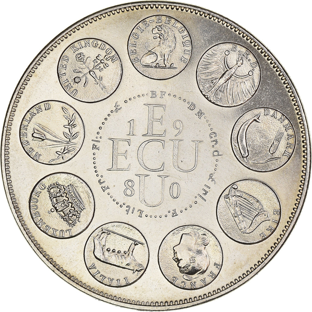 Frankreich, Medaille, Ecu Europa, 1980, UNZ, Copper-nickel