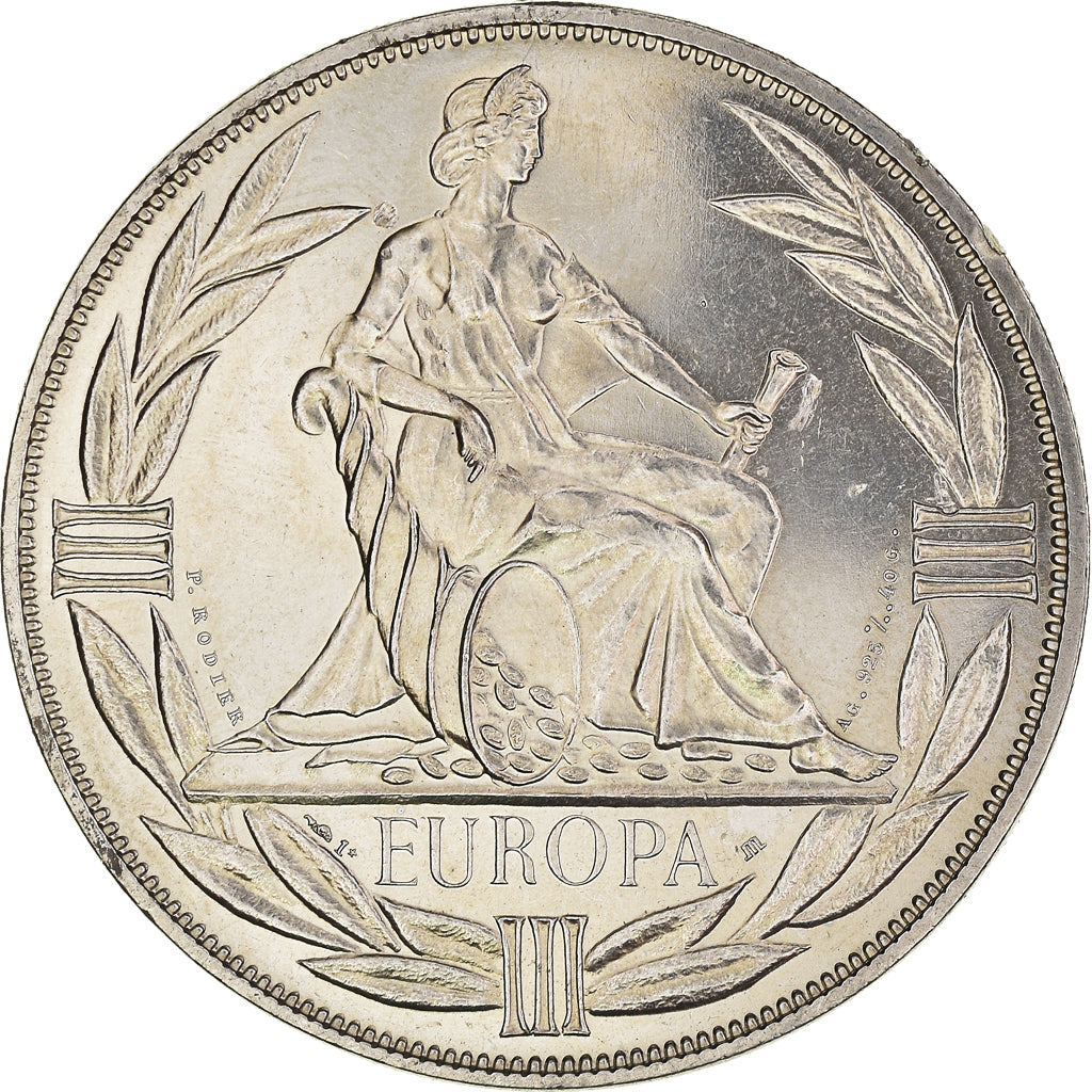 Frankreich, Medaille, Ecu Europa, 1980, UNZ, Copper-nickel