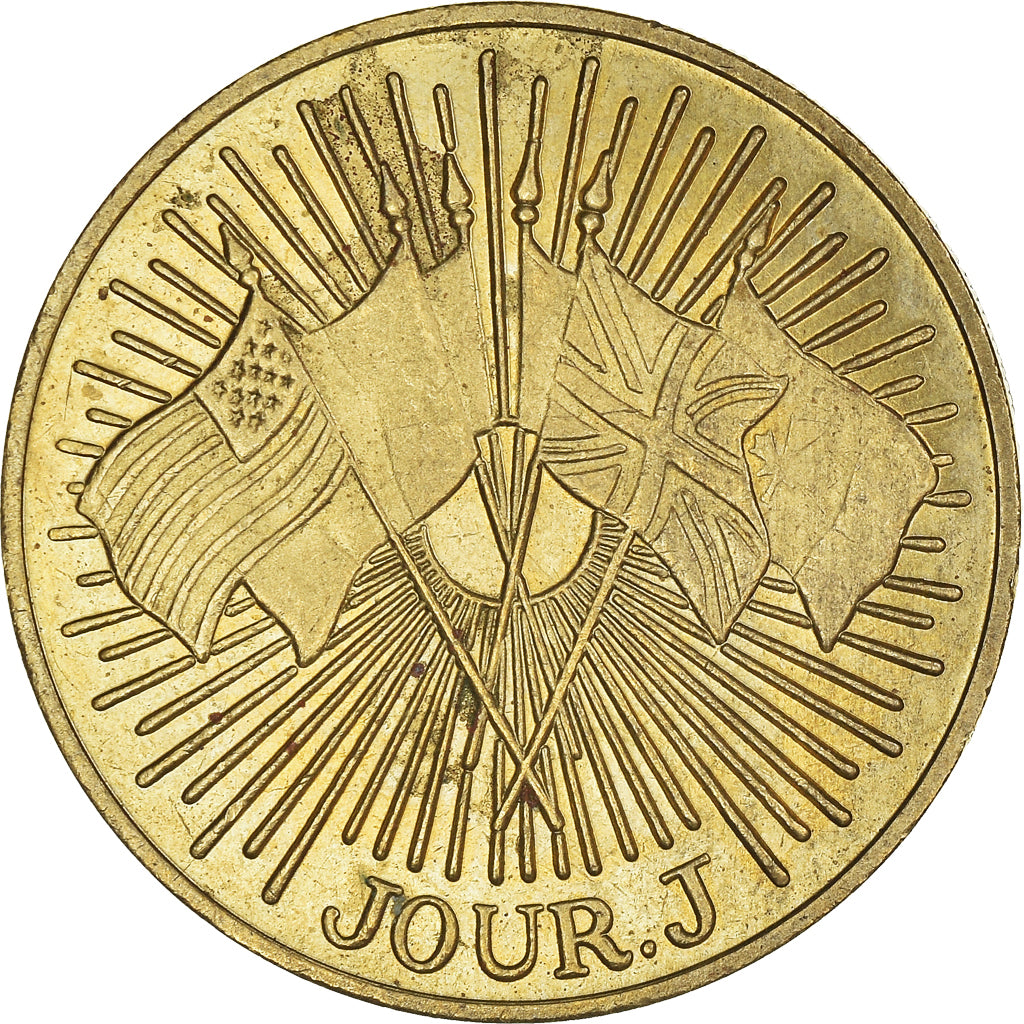 France, Token, 50ème Anniversaire du Débarquement, Jour J, WAR, 1994