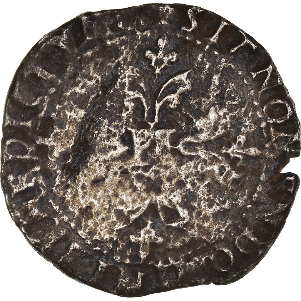 Munten, Frankrijk, Franc au Col Plat, 1581, Bayonne, Henri III, FR, Zilver