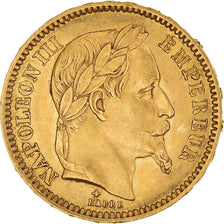 Moneta, Francja, Napoleon III, 20 Francs, 1861, Paris, AU(55-58), Złoto