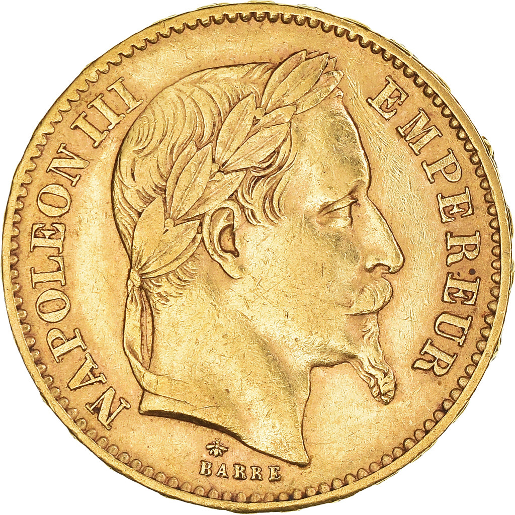 Monnaie, France, Napoleon III, 20 Francs, 1866, Paris, TTB+, Or, Gadoury:1062