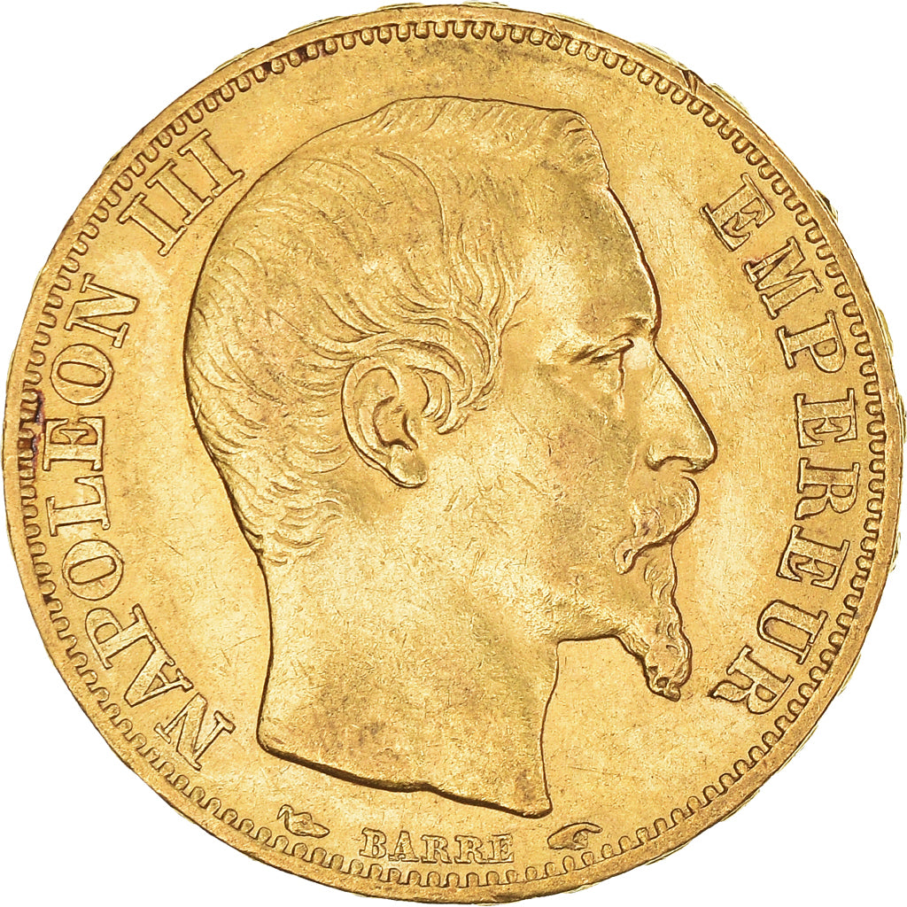Moeda, França, Napoleon III, Napoléon III, 20 Francs, 1853, Paris, AU(50-53)