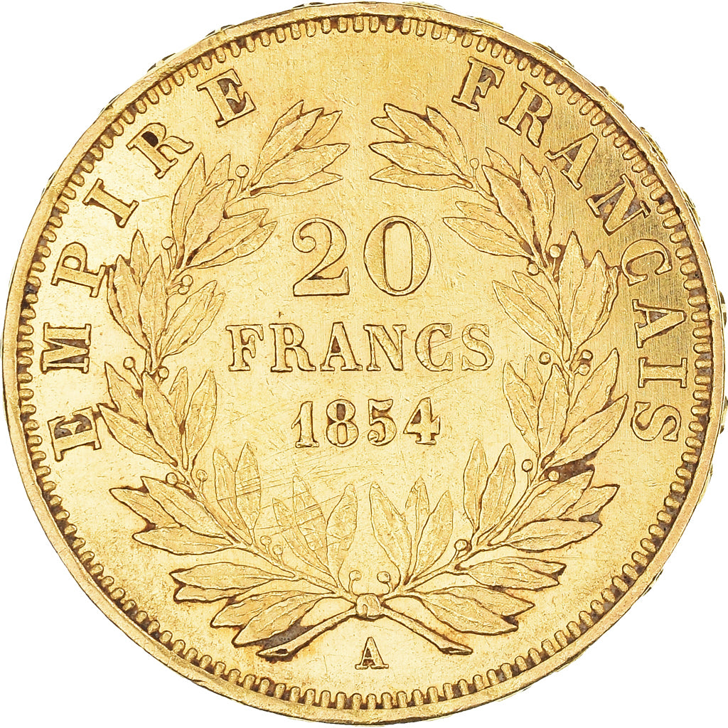 Monnaie, France, Napoleon III, Napoléon III, 20 Francs, 1854, Paris, TTB+, Or