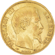 Monnaie, France, Napoleon III, 20 Francs, 1860, Paris, TTB+, Or, Gadoury:1061