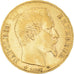 Moneda, Francia, Napoleon III, Napoléon III, 20 Francs, 1855, Strasbourg, MBC+