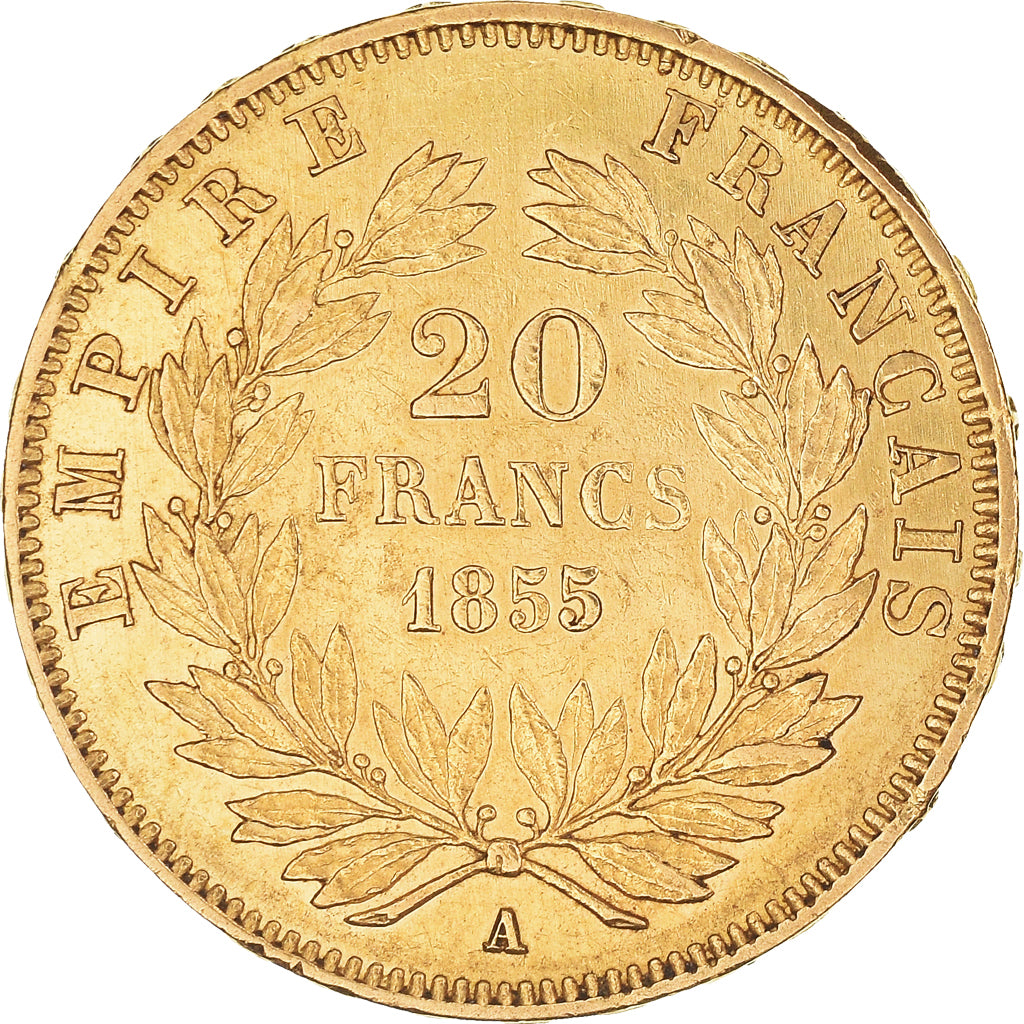 Monnaie, France, Napoleon III, Napoléon III, 20 Francs, 1855, Paris, TTB+, Or