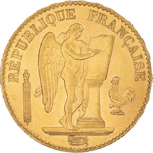 Moeda, França, Génie, 20 Francs, 1879, Paris, AU(50-53), Dourado, KM:825