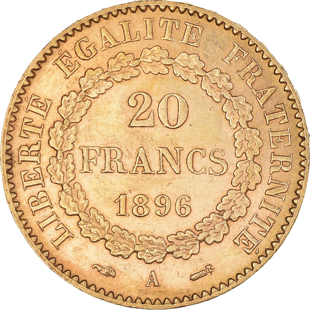 Moneda, Francia, Génie, 20 Francs, 1896, Paris, EBC, Oro, KM:825, Gadoury:1063