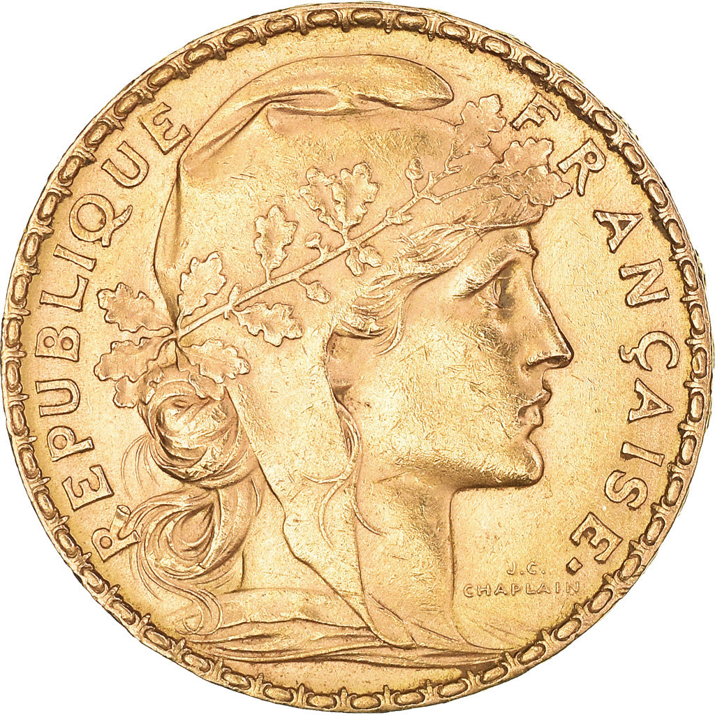 Münze, Frankreich, Marianne, 20 Francs, 1905, Paris, Coq, VZ, Gold, KM:847