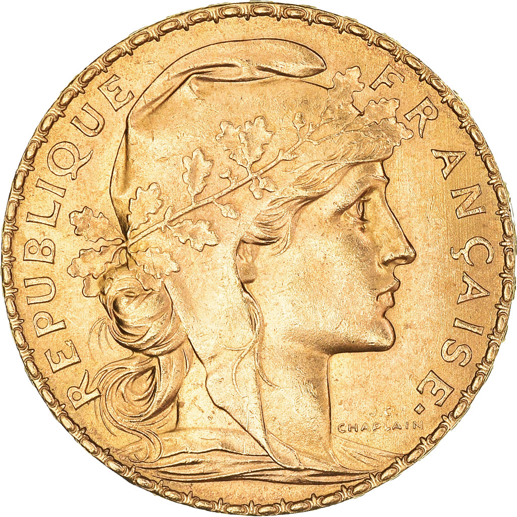 Monnaie, France, Marianne, 20 Francs, 1909, Paris, Coq, SPL, Or, Gadoury:1064a