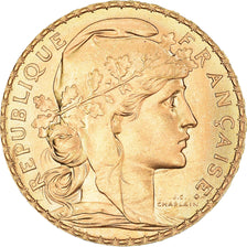 Monnaie, France, Marianne, 20 Francs, 1909, Paris, Coq, SPL, Or, Gadoury:1064a