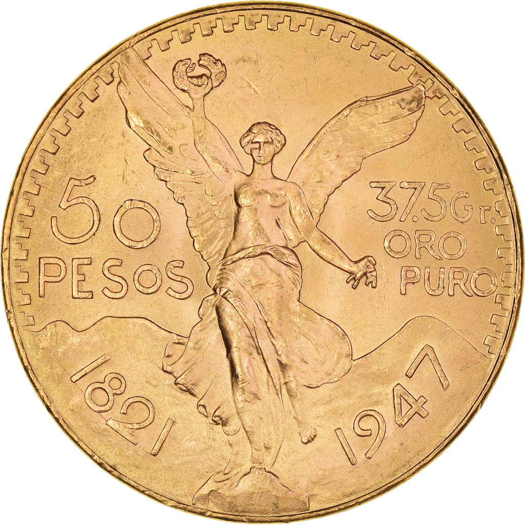 Münze, Mexiko, 50 Pesos, 1947, Mexico City, VZ+, Gold, KM:481