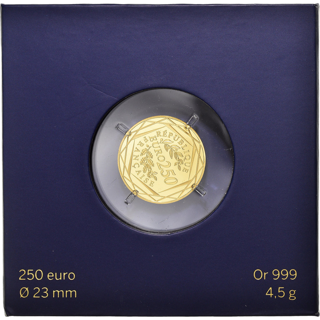 Francia, 250 Euro, 2015, Paris, FDC, Oro, Gadoury:EU659