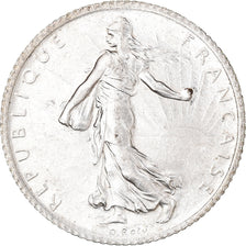 Coin, France, Semeuse, Franc, 1915, Paris, 1 Franc, EF(40-45), Silver, KM:844.1