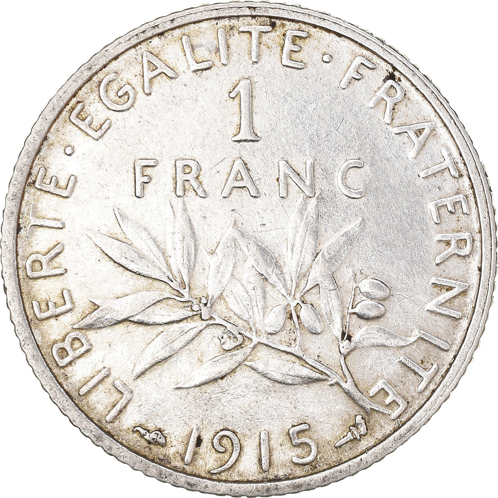 Monnaie, France, Semeuse, Franc, 1915, Paris, 1 Franc, TTB, Argent, Gadoury:467