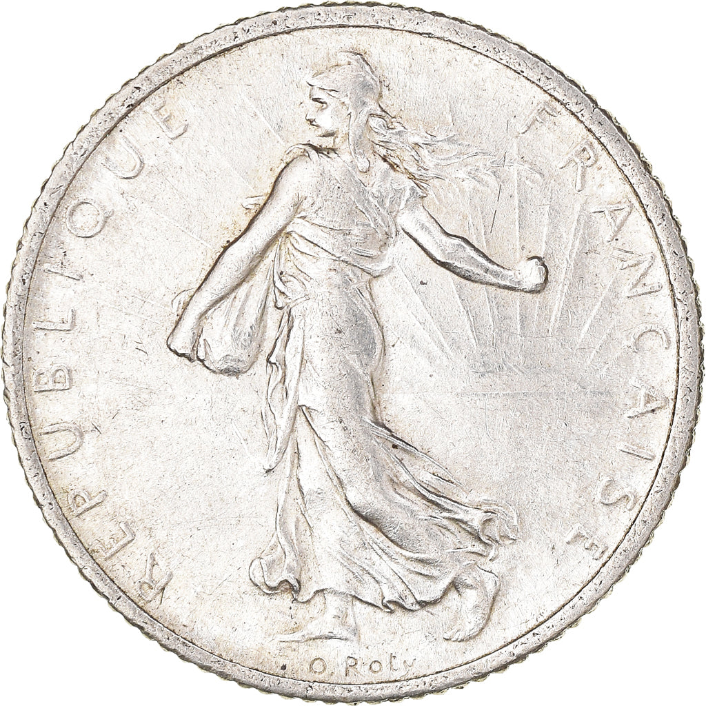 Coin, France, Semeuse, Franc, 1915, Paris, 1 Franc, EF(40-45), Silver, KM:844.1