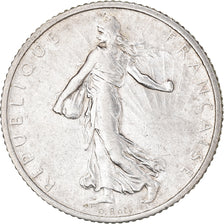 Coin, France, Semeuse, Franc, 1916, Paris, 1 Franc, AU(50-53), Silver, KM:844.1