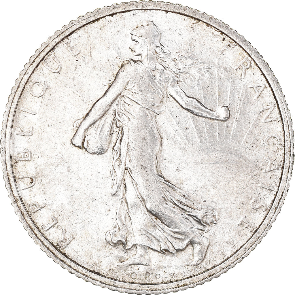 Münze, Frankreich, Semeuse, Franc, 1916, Paris, 1 Franc, SS+, Silber, KM:844.1