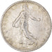 Coin, France, Semeuse, Franc, 1917, Paris, 1 Franc, AU(50-53), Silver, KM:844.1